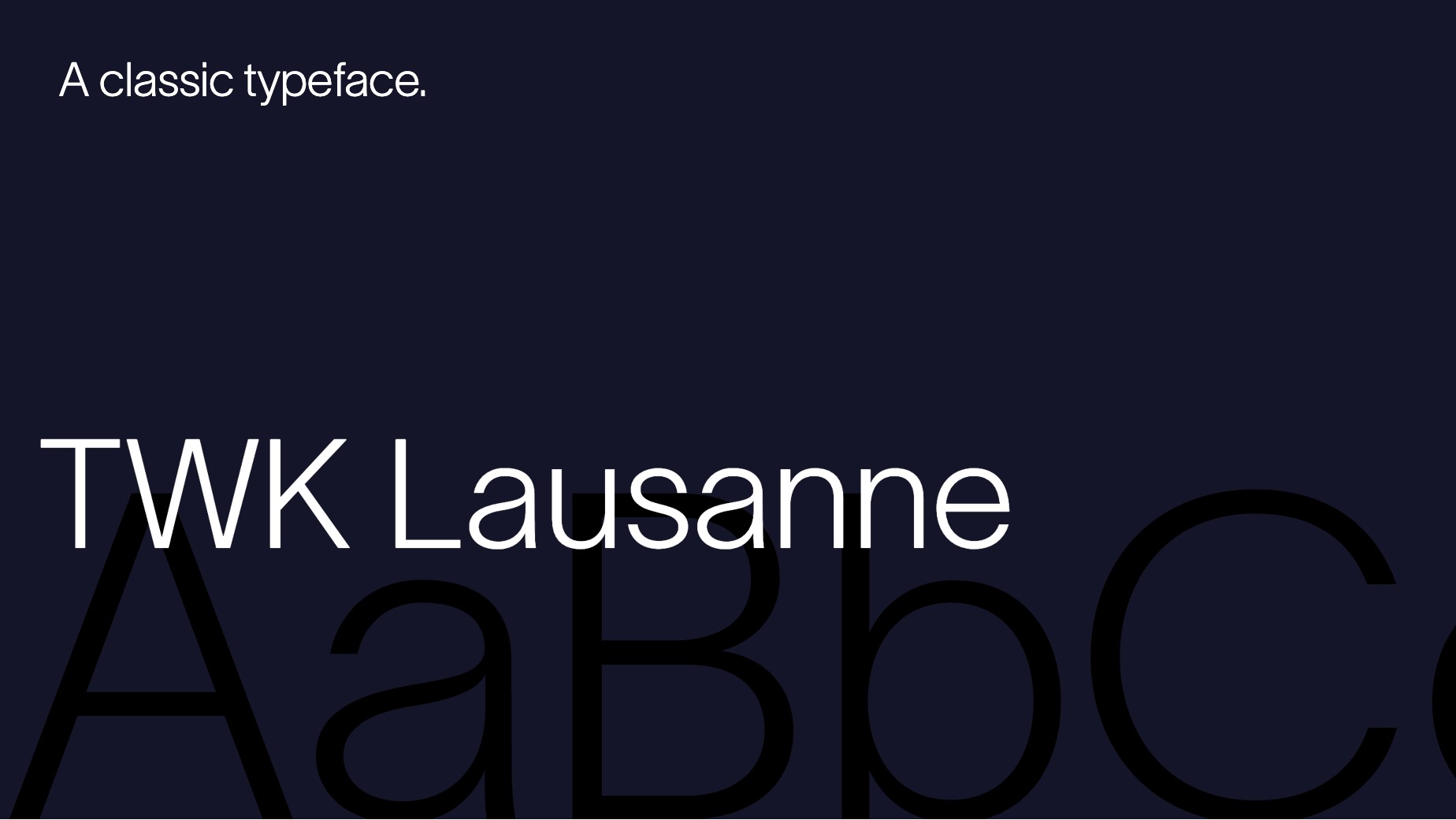 TWK Lausanne typeface
